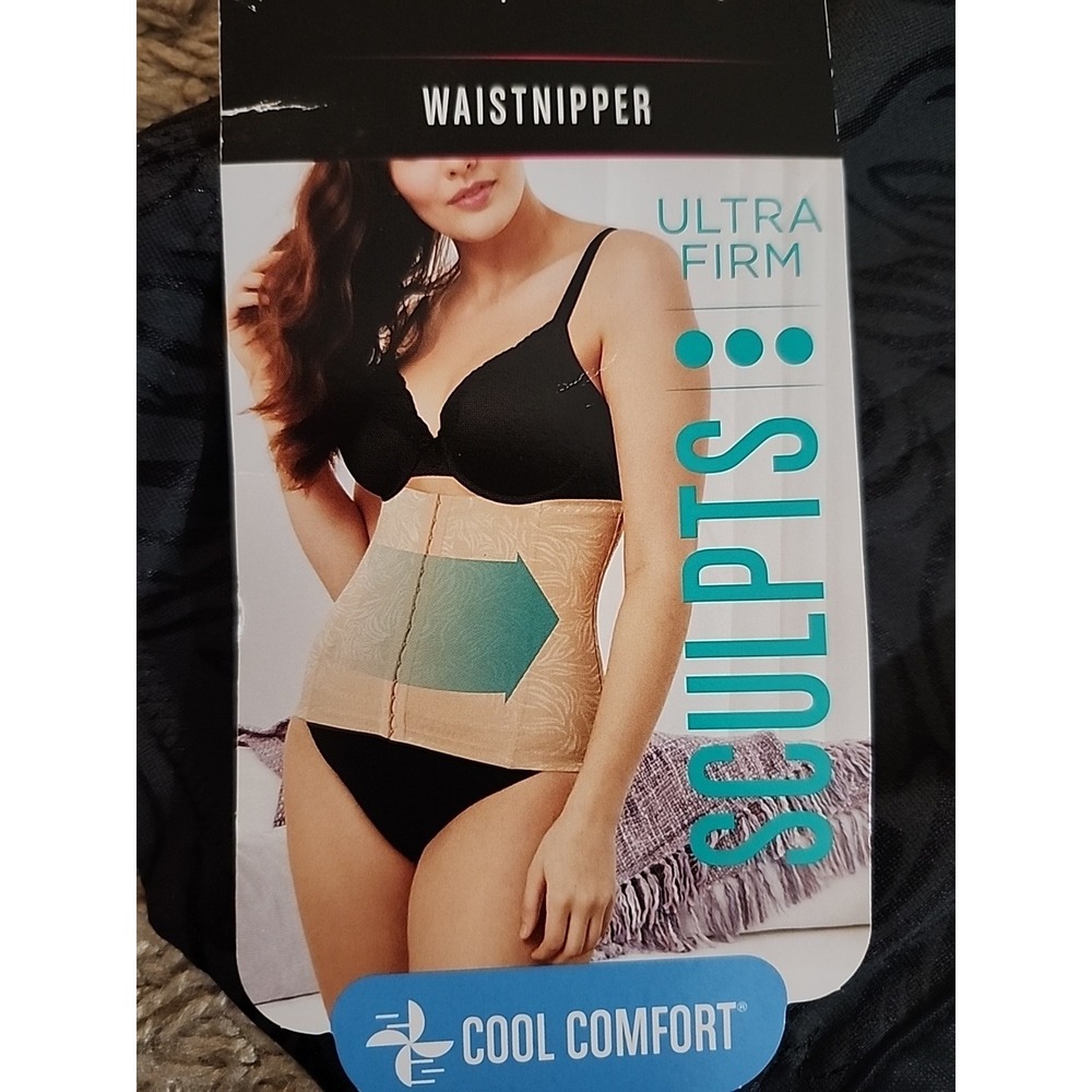 Maidenform Womens Self Expressions Firm Control Waist Cincher Size L‎ Beige